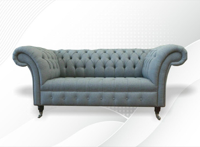 Chesterfield Sofa Couch Upholstered Designer 2-Seater Suite Sofas Two-Seater New